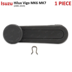 ที่หมุนปรับกระจก มือหมุนกระจก 1 ชิ้น สีเทา สำหรับ Toyota Hilux Vigo MK6 MK7 ปี 2005-2014